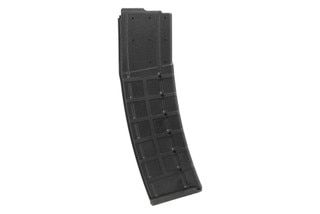 40 round 5.56 NATO AR-15 magazine, black.